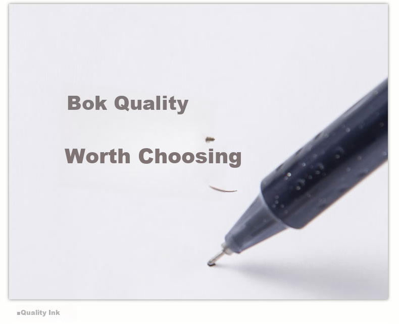 BAOKE PC0002, 0.5mm Semi-Needle Tube Gel Pen, Black Ink, Signing Pen, 40 Pieces 7