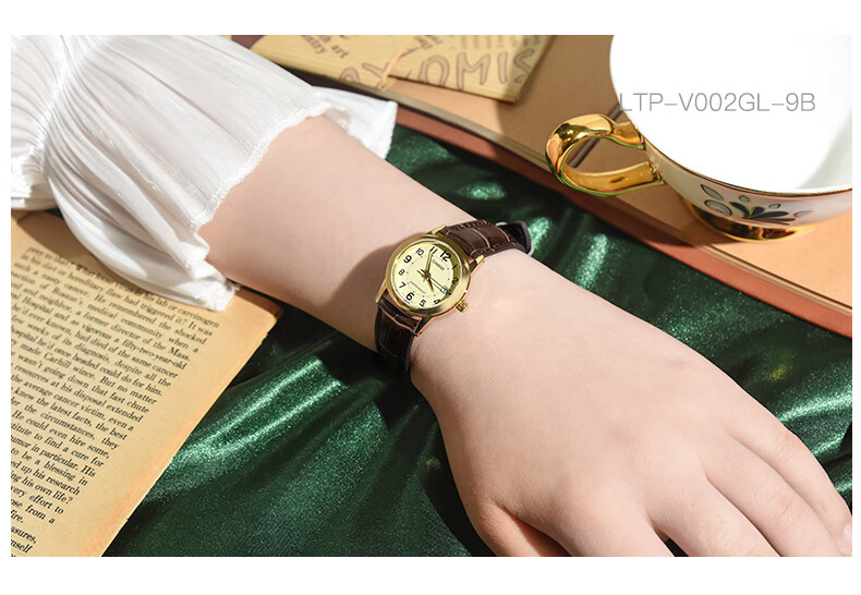 CASIO Women's Watch, Simple Quartz Waterproof Design for Students' Exams [Valentine's Day Gift], LTP-V002D 9