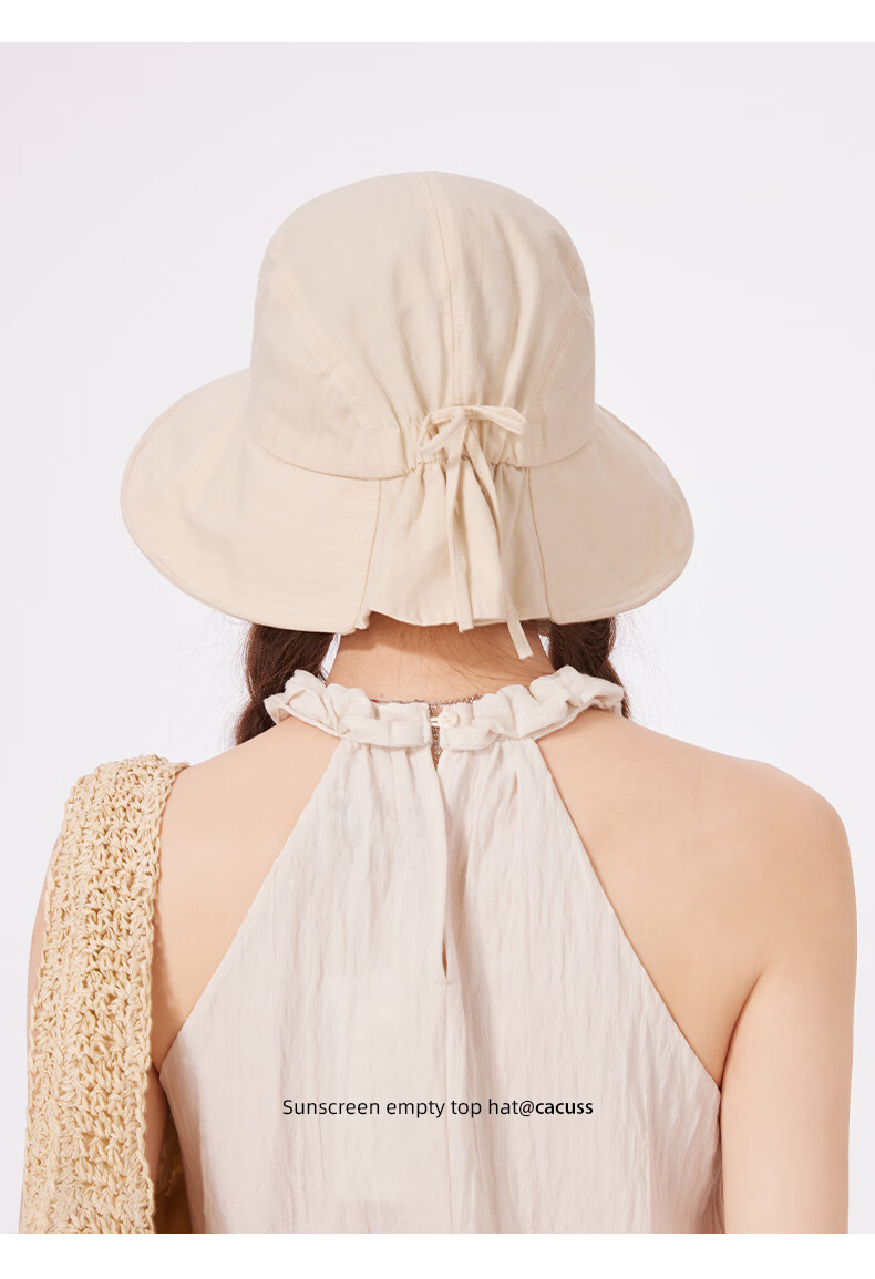 CACUSS Large Brim Sun Hat for Women Summer Lightweight Outdoor Sun Protection Foldable Pure Cotton Beach Hat Pink 9