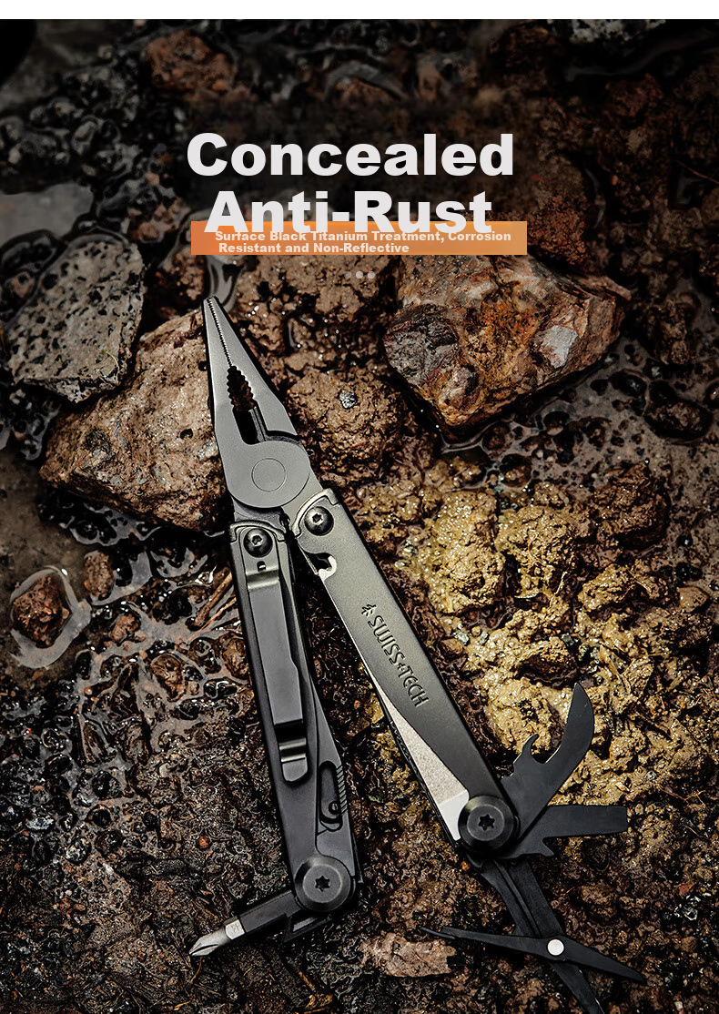 SHEFFIELD Swiss Technology Outdoor Multi-Functional Combination Tool Pliers, Folding Scissors, EDC Survival Equipment, Multi-Purpose Tool Pliers 5