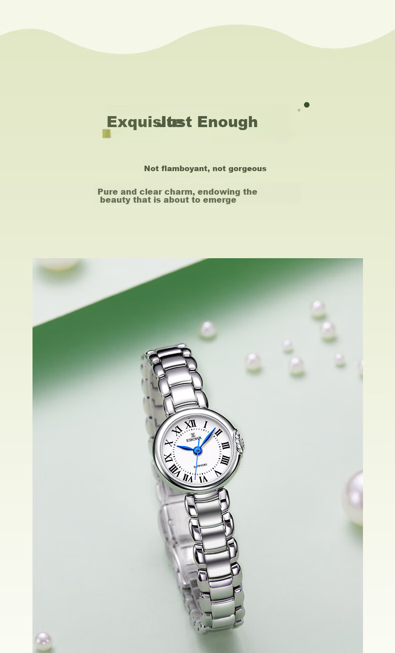 EBOHR Women's Watch, Kana Series, Gift for Girlfriend, Small Round Watch, Ladies Quartz Wristwatch, Birthday And Mid-Autumn Festival Gift, 51801426 4