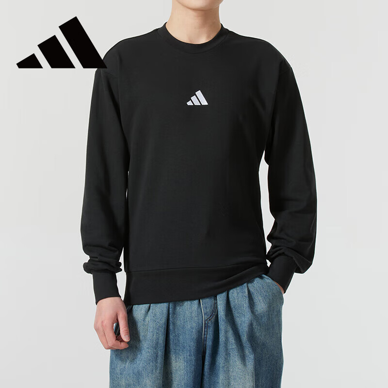 Adidas Spring Fashion Sportswear Comfortable Breathable Casual Top Round Neck Pullover JE3837 Size 2XL