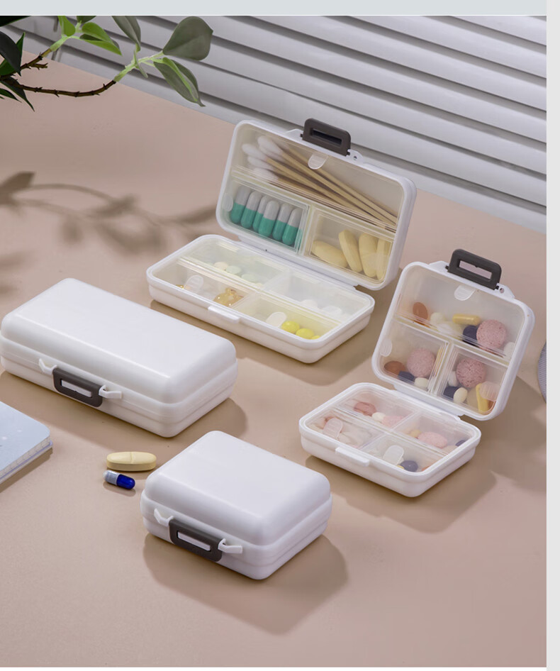 Etravel Portable 7-Compartment Large Capacity Pill and Jewelry Box, 7-Day Sealed Moisture-Proof Upgrade 13