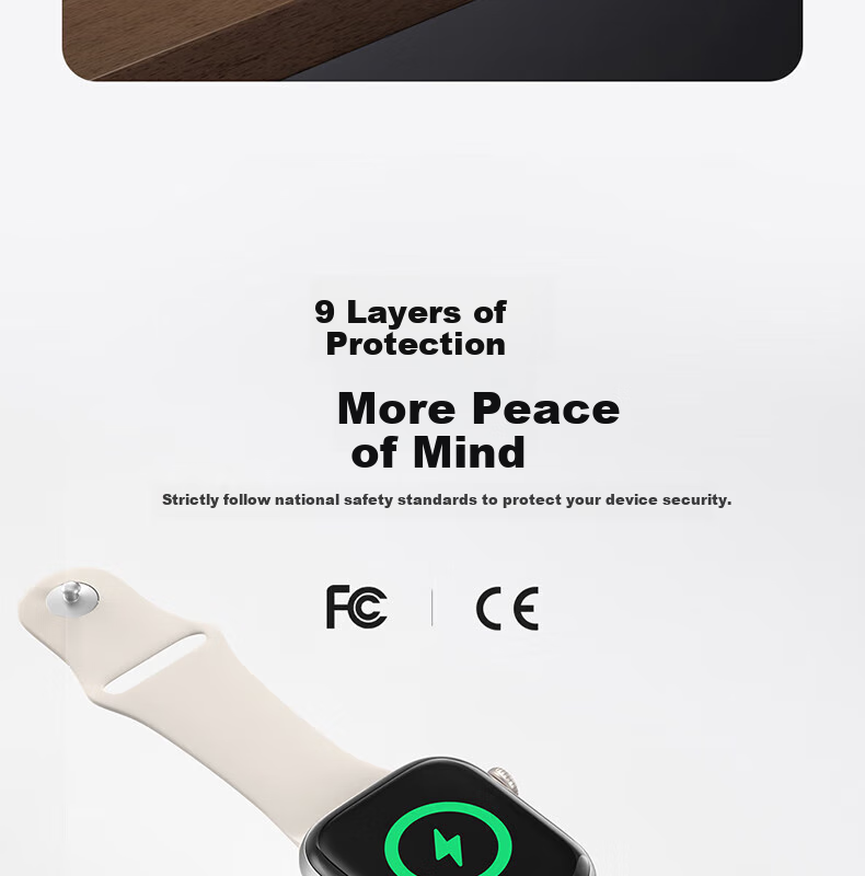 Baseus MagPro Magnetic Apple Watch Wireless Charger 2.5W Compatible with Apple Watch 10/9/8/7/6/5/4/3/2/SE/Ultra 14