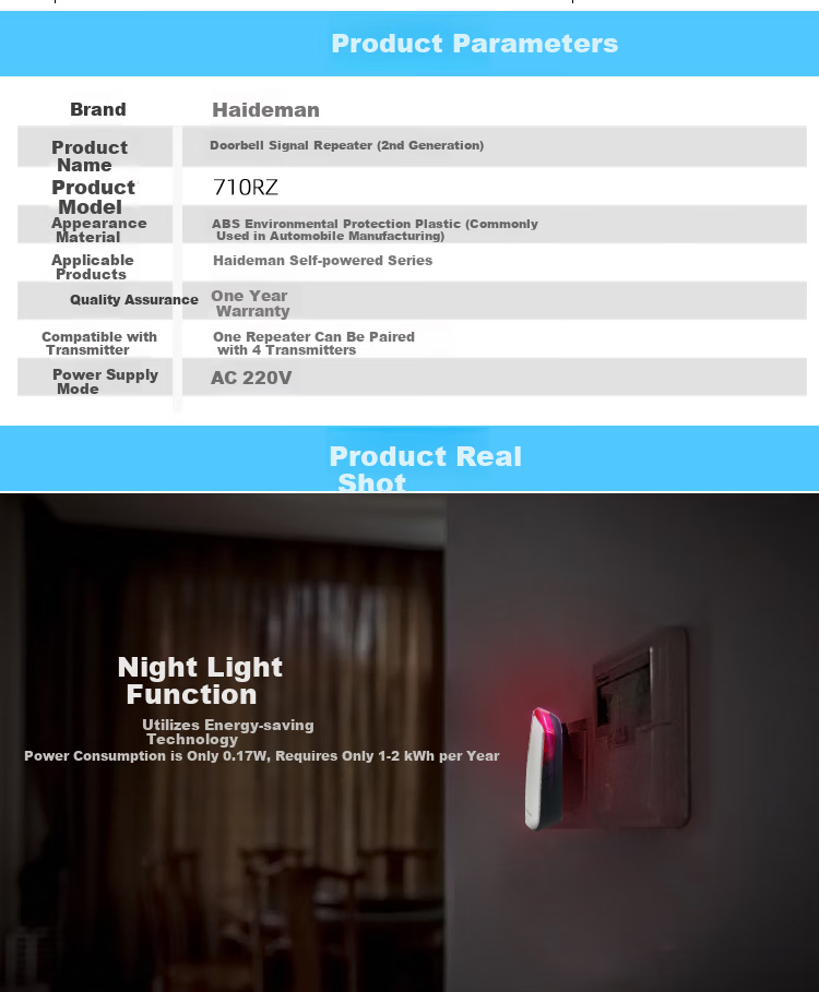 Advent 710RZ Wireless Doorbell Transmitter Receiver with Double Distance (Cannot Be Purchased And Used Separately) 2