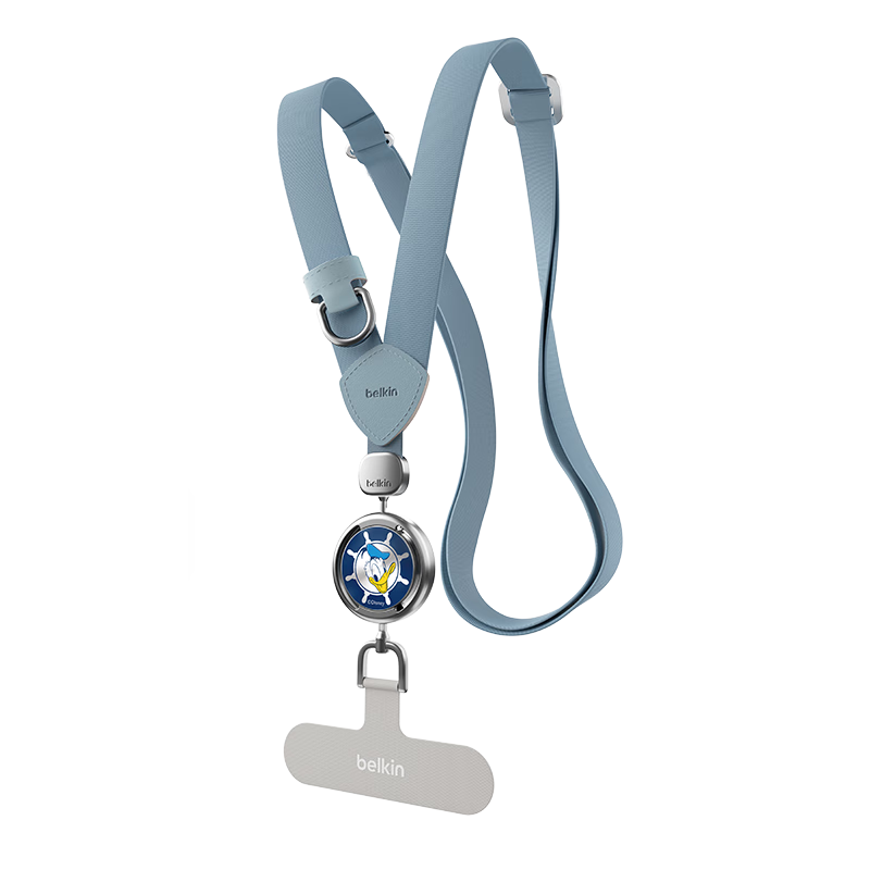 BELKIN Phone Lanyard, Phone Chain, High-End Neck Strap, Crossbody Phone Anti-Loss Strap, Phone Pad, Woven Style, Donald Duck Desig