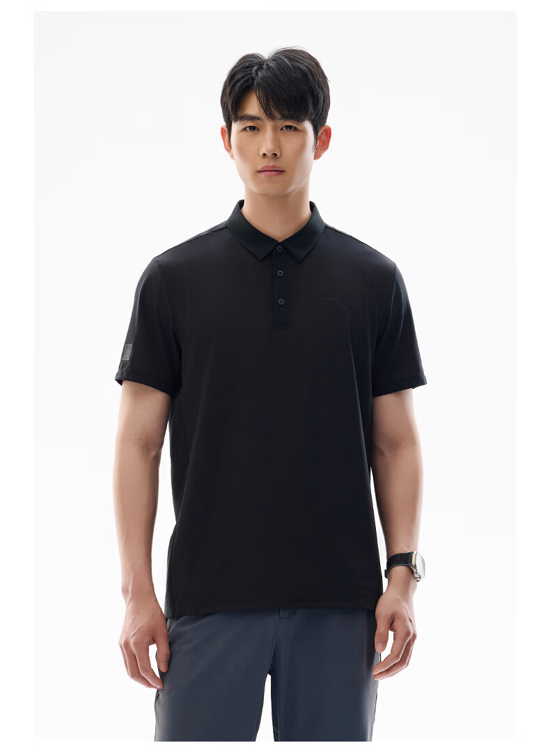 Anta Xingdong Polo | Lightweight Business Quick-Dry Collared Short Sleeve Men's Summer Commuter Breathable T-Shirt Crisp Top 7