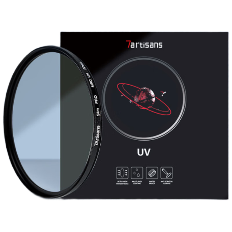 Qigongjiang Ultra-Thin UV Filter Frame, 58mm Filter, MRC UV Double-Sided Multi-Layer Coated, No Vignetting, Suitable for DSLR And Mirrorless Camera Lenses, Protective Filter, Optical Filter