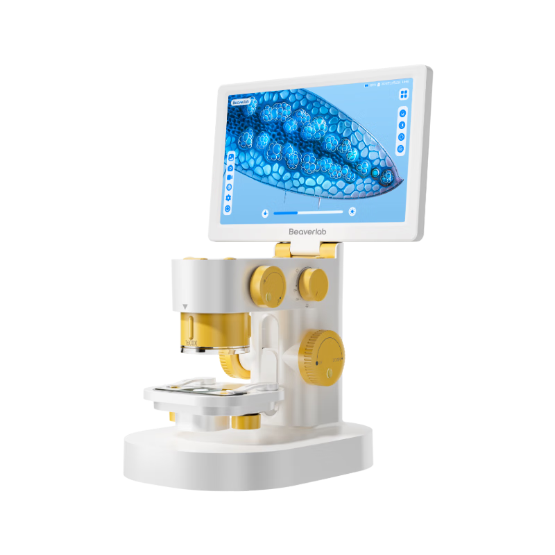 Dangdangli Intelligent Microscope Children's Birthday Gift for Boys And Girls, Professional Middle School Student Teaching Electronic Microscope to View Cells
