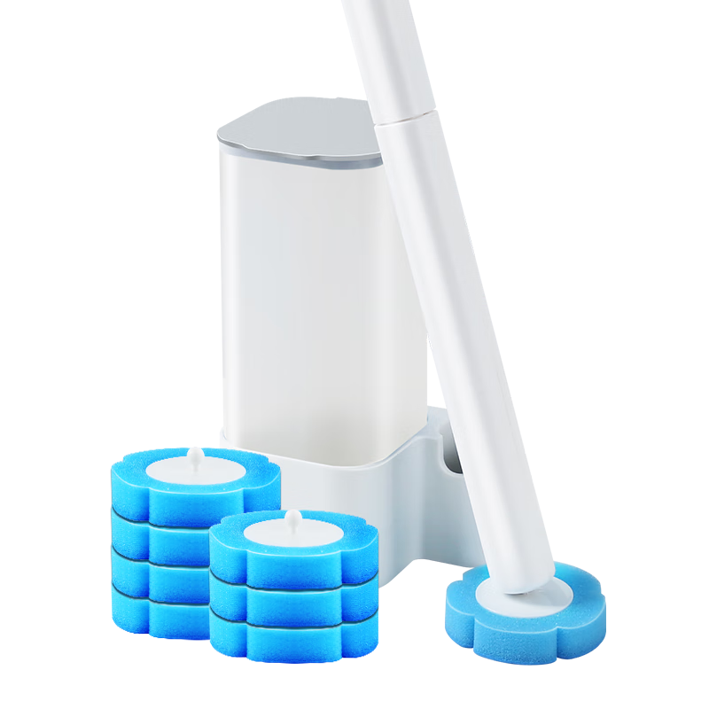 Baijiahaoshi Disposable Toilet Brush, Wall-Mounted, for Home Bathroom Use, Antibacterial, Toilet Cleaning Brush, 2026 Model, Cleaning Tool, 8 Heads