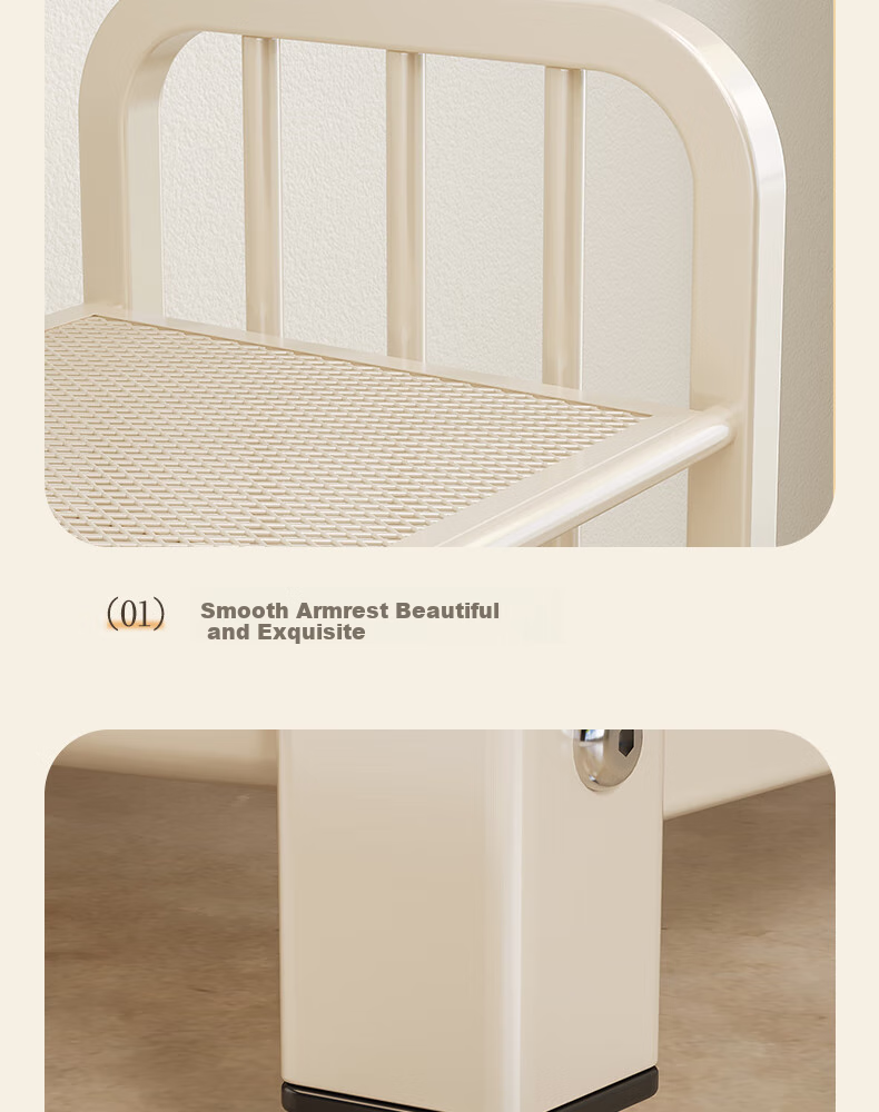 Shunyou Shoe Rack for Home Entryway, Multi-Tier Indoor Bedroom Narrow Edge Shoe Cabinet for Rental Apartments, 70cm Five-Tier Cream White SY-905 8