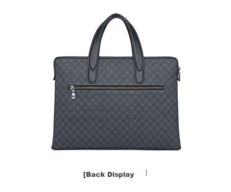 Goldlion Handbag, Horizontal Style, Large Capacity Laptop Bag, PVC Men's Bag, Business Briefcase, Birthday Gift 20