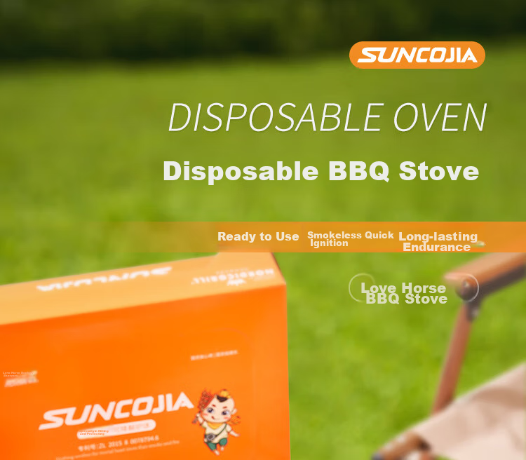 Suncojia Charcoal BBQ Grill Home Use Disposable Charcoal Skewer Grill Portable Outdoor Barbecue Grill 1