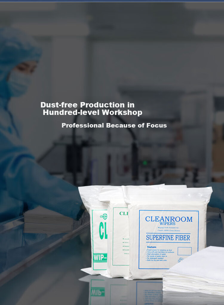 GONGPINKU Lint-Free Cloth for Industrial Precision Instrument Cleaning, Static Dust Removal, Microfiber 4009 Ultra-Fine 6-Inch 100 Sheets 1