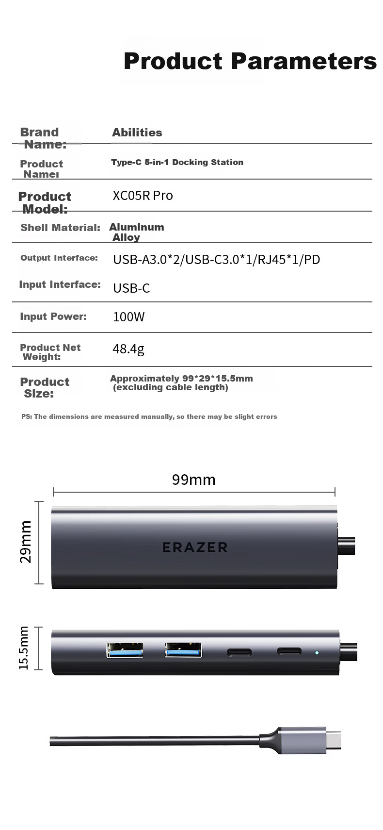 Lenovo Invests in Brand Yinengzhe Type-C Expansion Dock, Gigabit Ethernet Adapter, Network Cable Converter, Splitter, Universal USB, for Lenovo Computers, Laptops, And Desktops 10