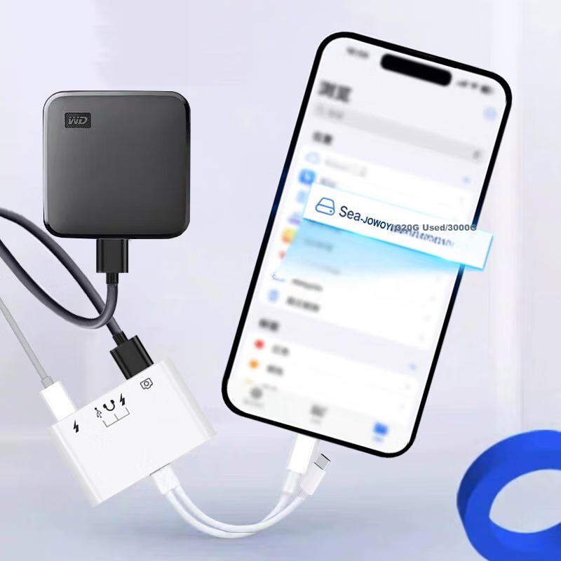 Адаптер-конвертер JOWOYE для Apple, Samsung, iPad/iPhone 13/14/15/16/17, для компьютера, USB-накопителя, клавиатуры, мыши, кабель-адаптер OTG для Android Type-C