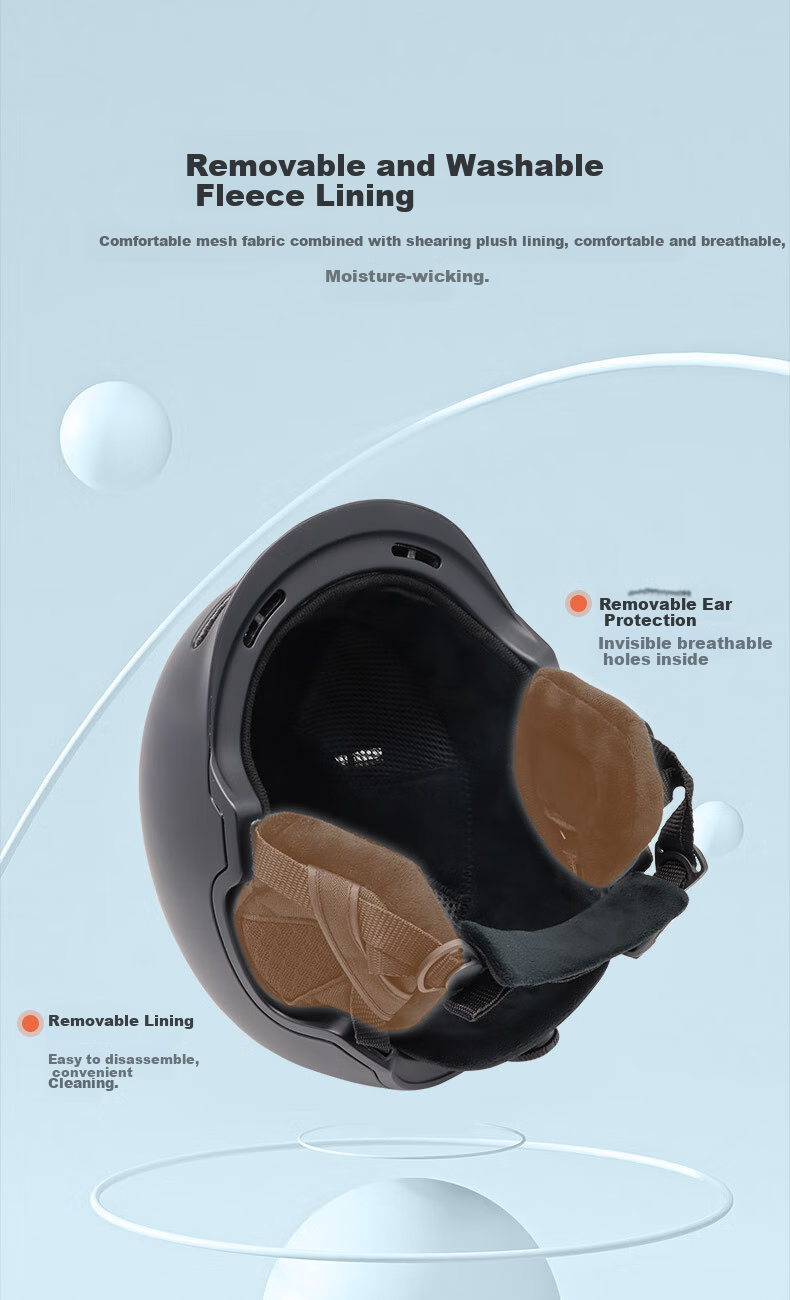 YEON Ski Helmet Ski Protective Gear for Single And Double Board Equipment, Unisex Warm Anti-Collision Impact-Resistant Breathable NP1-5201S 3