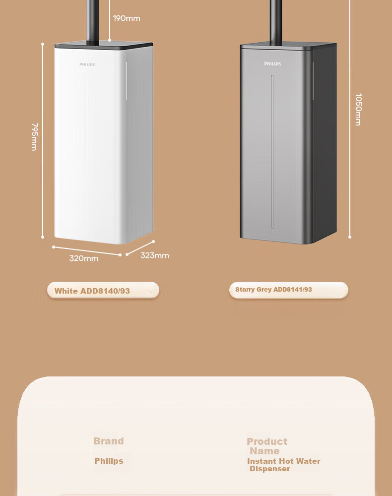 PHILIPS Tea Bar Machine, Home Standing Water Dispenser, High-End for Living Room And Office Use, Smart Instant Hot Water Dispenser with Automatic Water Filling And Rapid Heating, ADD8140 19