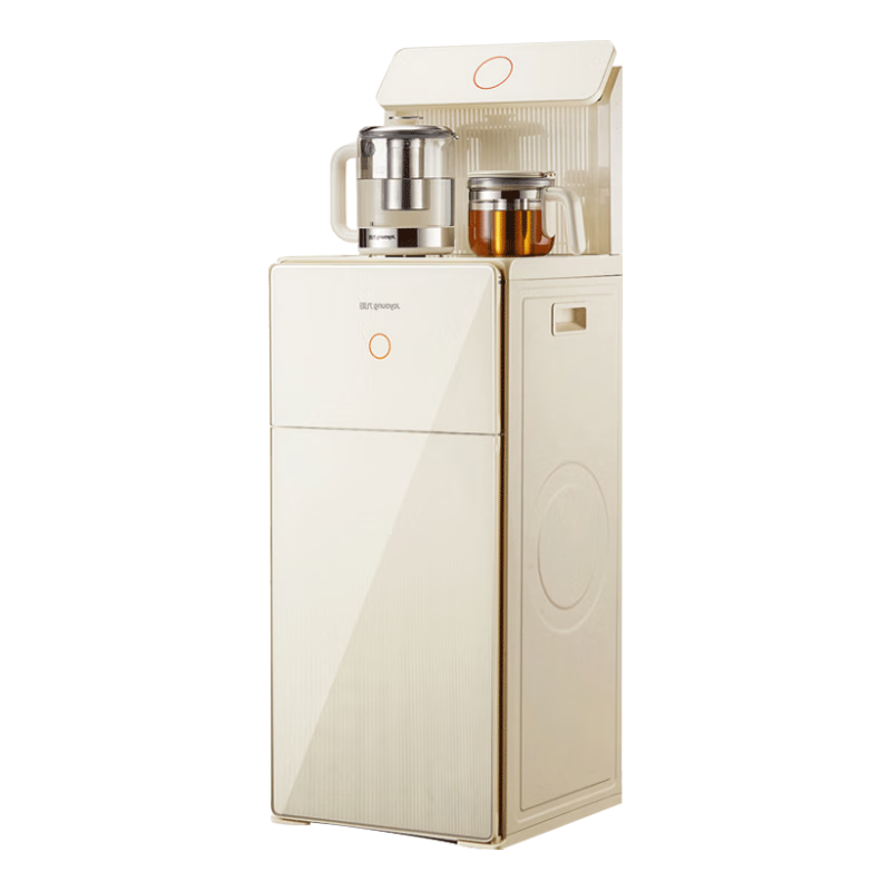 Joyoung Tea Bar Machine, Home Water Dispenser with One-Touch Automatic Water Inlet, Electric Kettle with Touch Control Large Screen, Cooling And Heating Function, Remote Control Upright Design with Bottom Water Tank, Medium to Large Cabinet Model WH600C