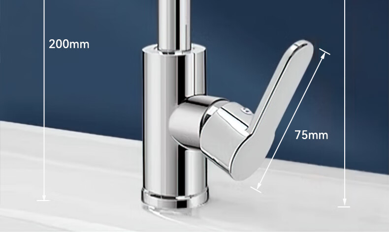 Yipin Impression Faucet Bathroom Sink Faucet Hot and Cold Dual Control Faucet for Home Wash Basin 5