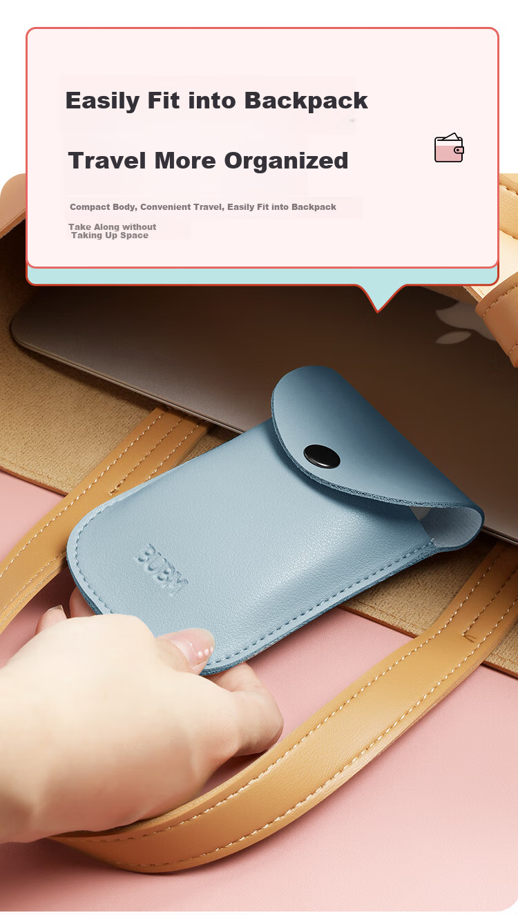 Biyoumei Travel Accessories, Protective Case for Wireless Bluetooth Mouse, Portable Storage Bag for Travel 6