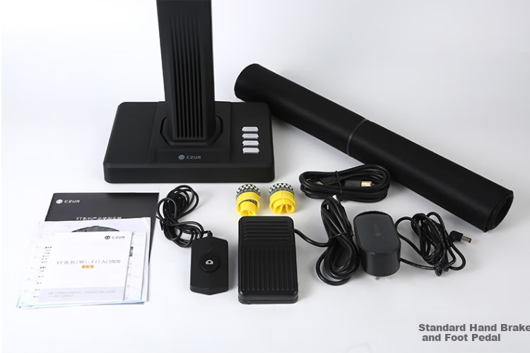 CZUR High-Speed Document Camera, 20 Million Pixel High-Definition Automatic Continuous Scanner, A3 Laser Surface Flattening without Disassembly, for Books, Office Documents, Contracts, And Bills, ET18U 6