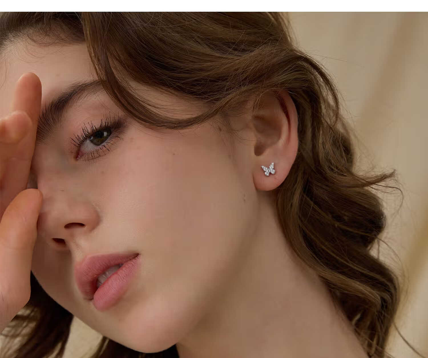 Arsis [Zhou Ke Yu Same Style] Silver Jewelry Lucky Symbol Star Butterfly Earrings, Women's Ear Studs And Hoops, Gift for Girlfriend 8