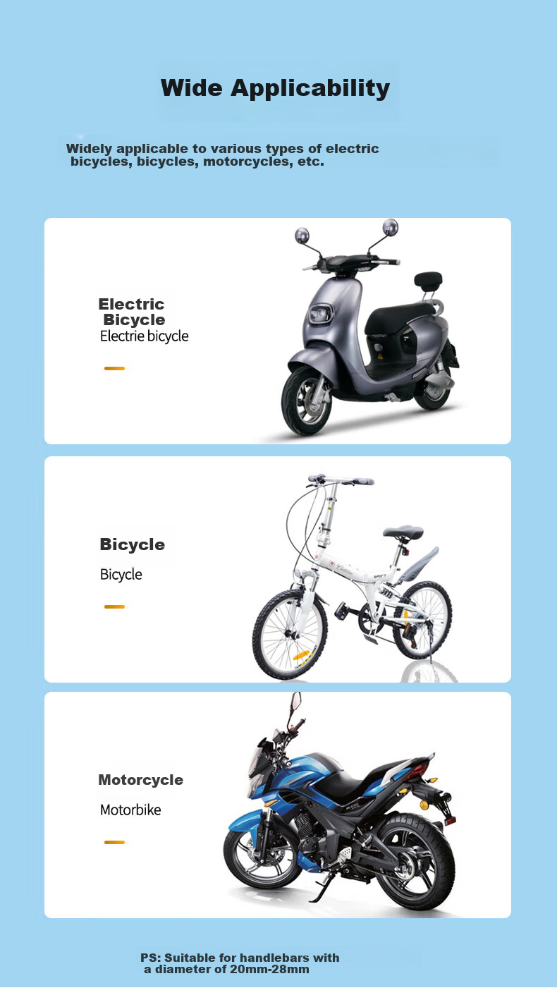 Ousen Electric Vehicle Phone Holder, Navigation Mount, Motorcycle Delivery Riding E-Bike Bicycle Phone Stand, Aluminum Alloy 10