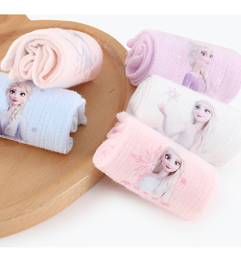 Disney Children's Socks, Spring And Summer Thin Mesh Princess Baby Mid-Calf Socks, Girls' Lace Short Socks, 33018 Socks Size 20-22 8