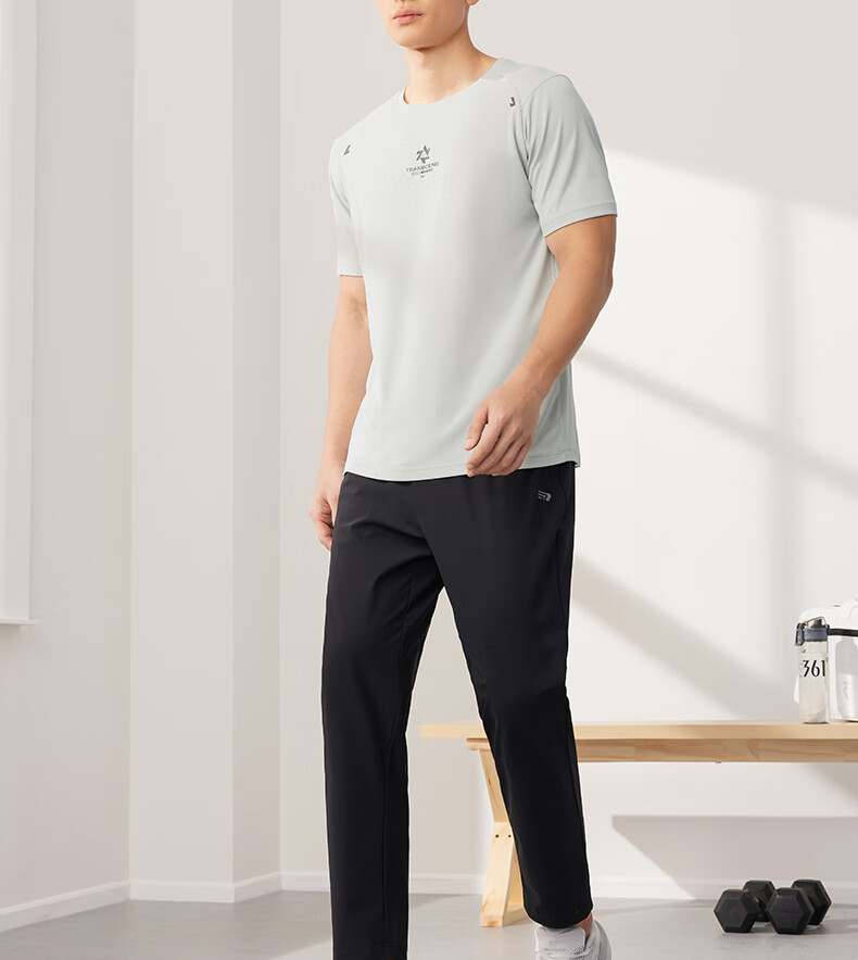 361° Men's Short-Sleeve T-Shirt, Summer Quick-Dry Sportswear, Casual Running Fitness Loose Top, Half Sleeve, 652524130-1 11