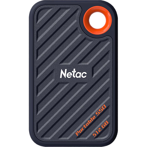 Netac 1TB Type-C USB3.2 NVMe Protocol Portable Hard Drive Solid State (PSSD) ZX20 Direct Phone Connection Read Speed up to 2000MB/s Lightweight And Portable