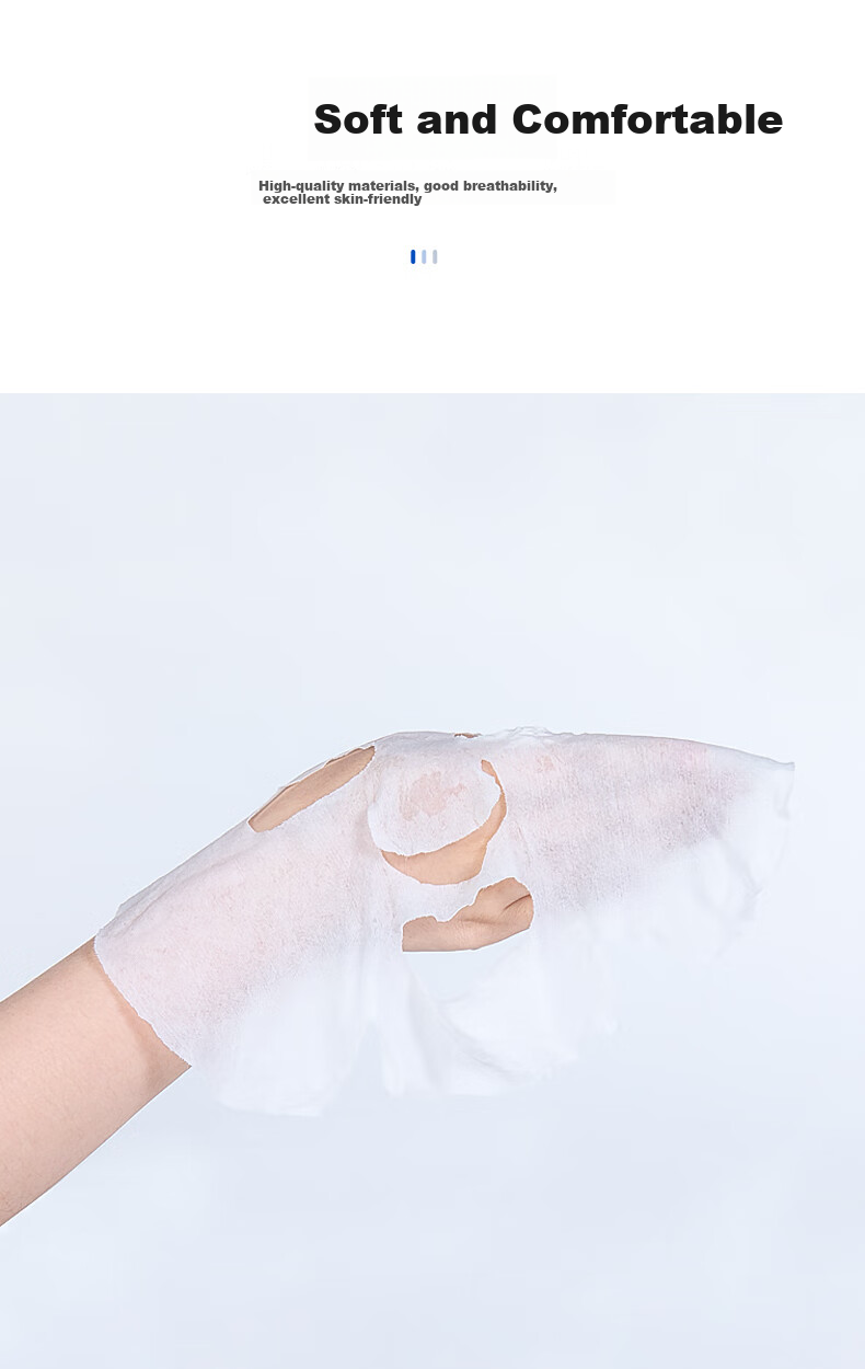 Beautyblend Compressed Face Mask, Disposable Wet Therapy Mask Paper, Deep Hydrating Silk Face Mask, 50 Pieces/bag 4