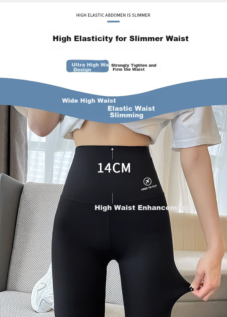 LangSha Shark Leggings for Women, Tummy Control And Butt-Lifting, Summer Anti-Exposure Sports Cycling Yoga Pants, Slim-Fit Leggings for Weight Loss 4