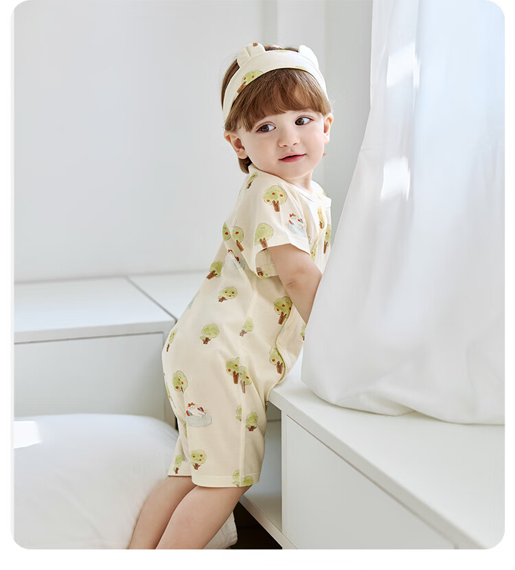 Weishi Muni Infant Short Sleeve Romper Summer Thin Baby Summer Clothes 10