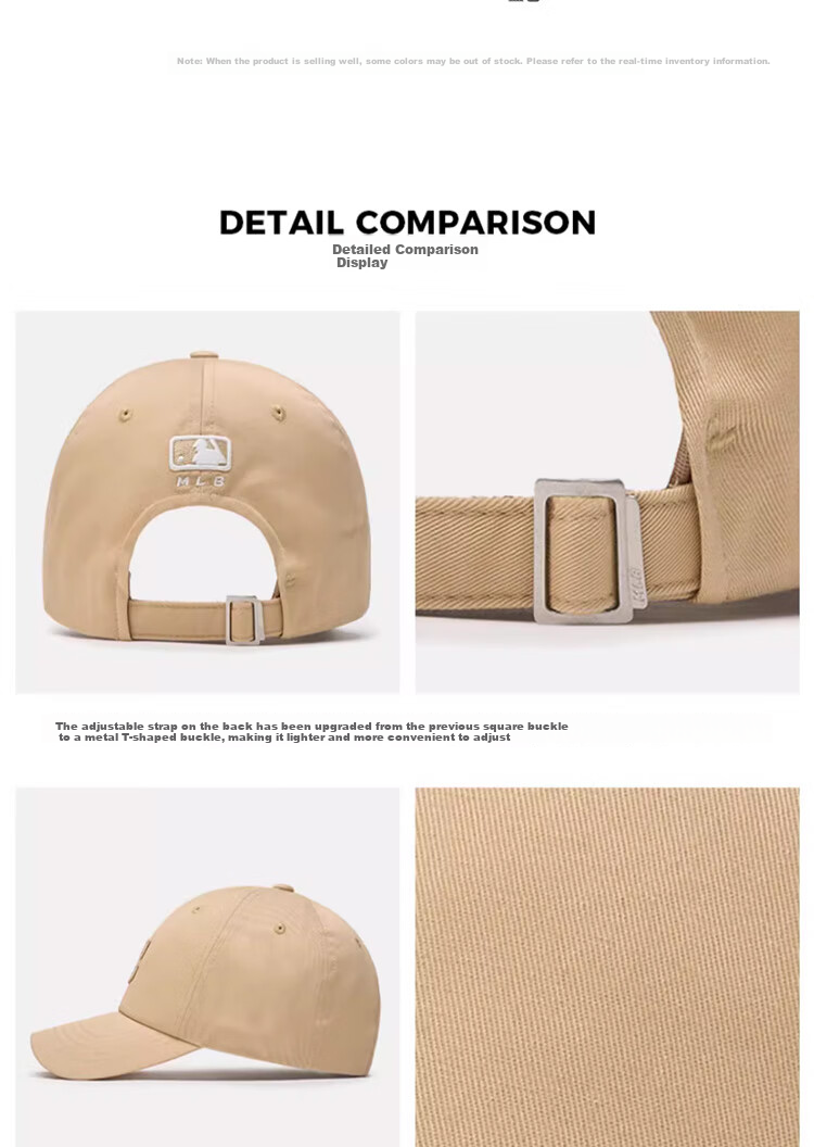 MLB Baseball Cap for Men And Women, Casual Soft Top Sun Visor Hat, Birthday Gift, 3ACP7701N-50BGS 7