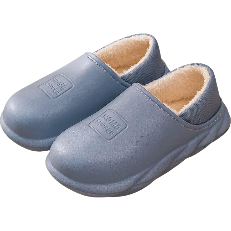 TZLDN Waterproof Cotton Shoes for Men, Autumn And Winter Warm Slippers, Home Full-Coverage Cotton Slippers, Semi-Coverage Cotton Slippers for Me