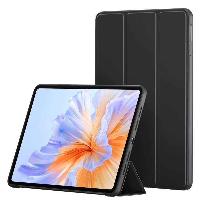BIAZE Compatible with 2026 Honor 10 Pro/2024 Honor V9 Protective Case, Honor Tablet 11.5-Inch Cover, Full Protection, Slim Tri-Fold Stand PB560-Jiangang Black