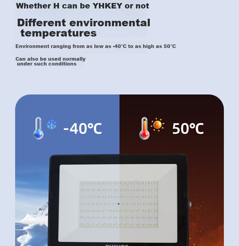 PHILIPS High Power LED Floodlight Waterproof Outdoor IP65 Spotlight 150W BVP150 White Light (6500K) 8