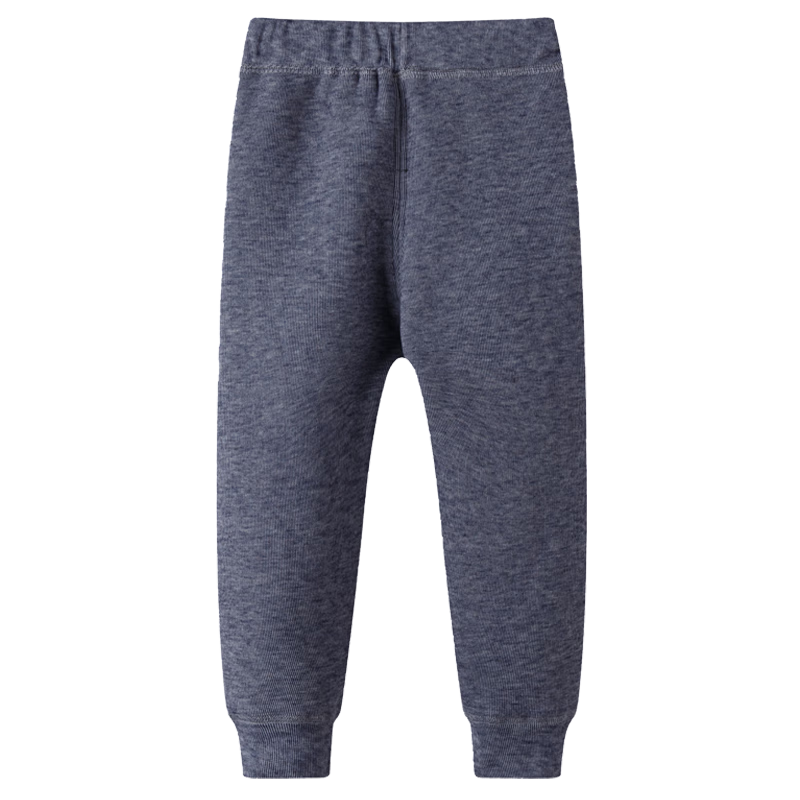 YUZHAOLIN Children's Thermal Pants for Boys And Girls, Autumn And Winter Thickened Fleece-Lined School Uniform Essential for Older Children, Autumn Pants, Gray-Blue, Size 110