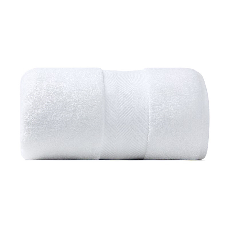 Amarelle ZM01 High-End Hotel Skin-Friendly Flexible Class A Twisted-Free Bamboo Cotton Large Bath Towel, Pure White, 85*175cm