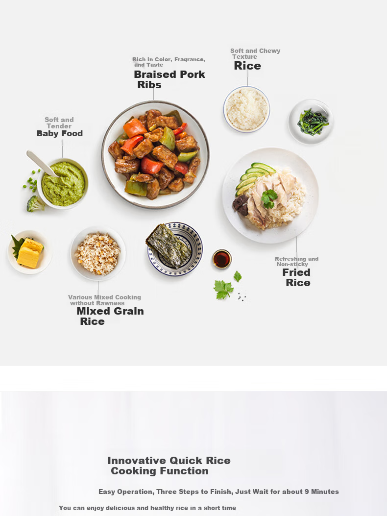 CUCKOO Korean Imported Dual-Pressure Mini Multifunctional Baby Food Smart Reservation Rice Cooker for 1-2 People, 1.5L CRP-MHTR0311FW 4