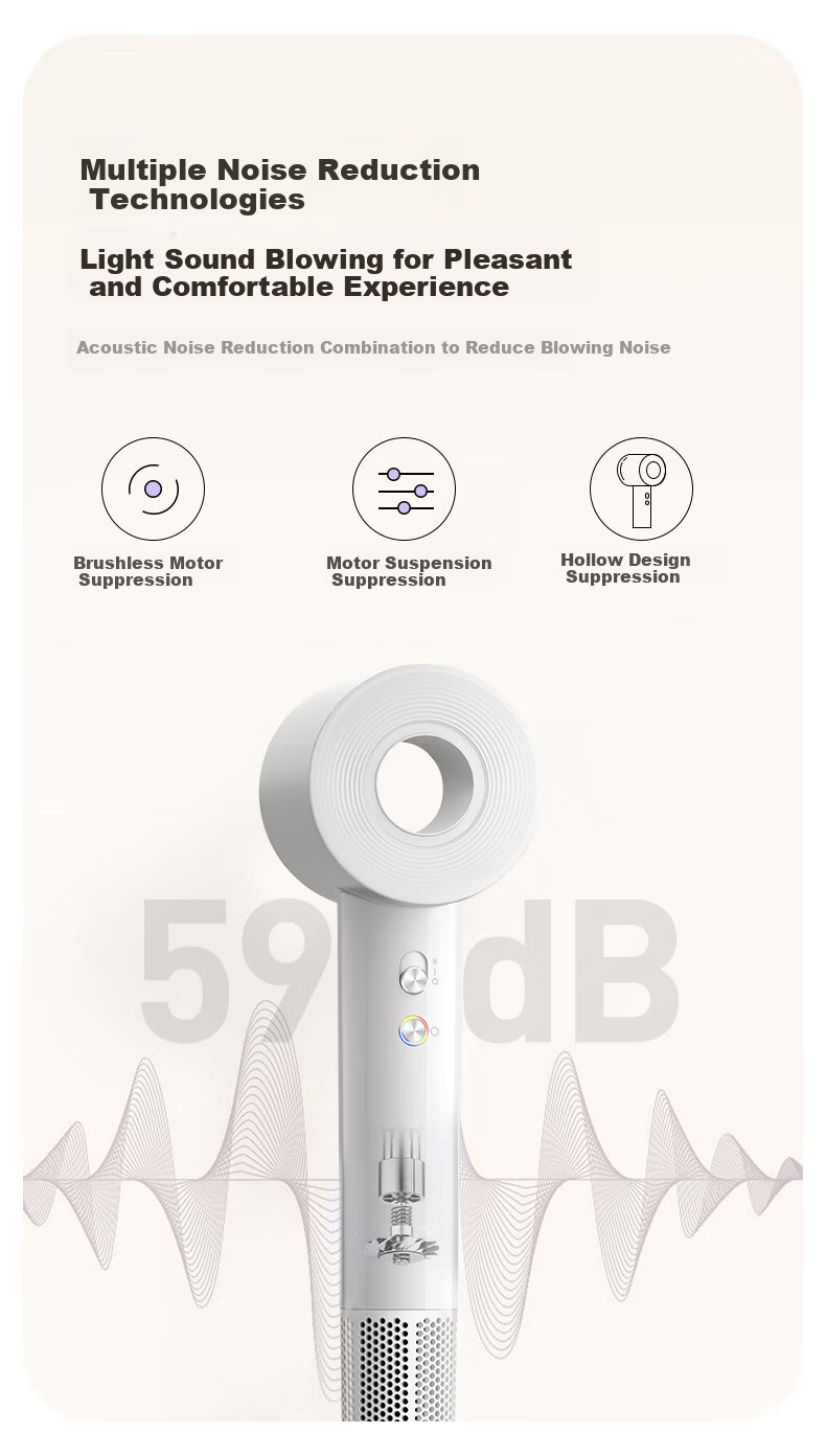 SID High-Speed Hair Dryer, 200 Million Negative Ions, Hair Protection, High Power, Quick-Drying, Constant Temperature, Electric Hair Dryer, Household Quiet Operation, Non-Damaging to Hair, Hair Dryer, Valentine's Day Gift RD1676 9