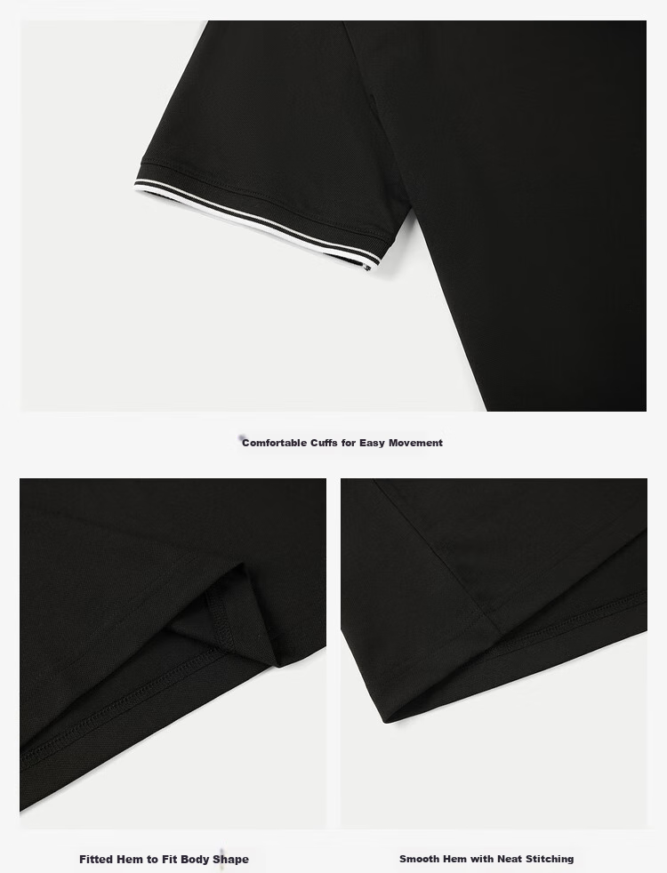HLA Short-Sleeve Polo Shirt for Men, 25 Light Business Chic Ageless Collared Short-Sleeve Shirt for Men, Summer HNTPW2J018A 10