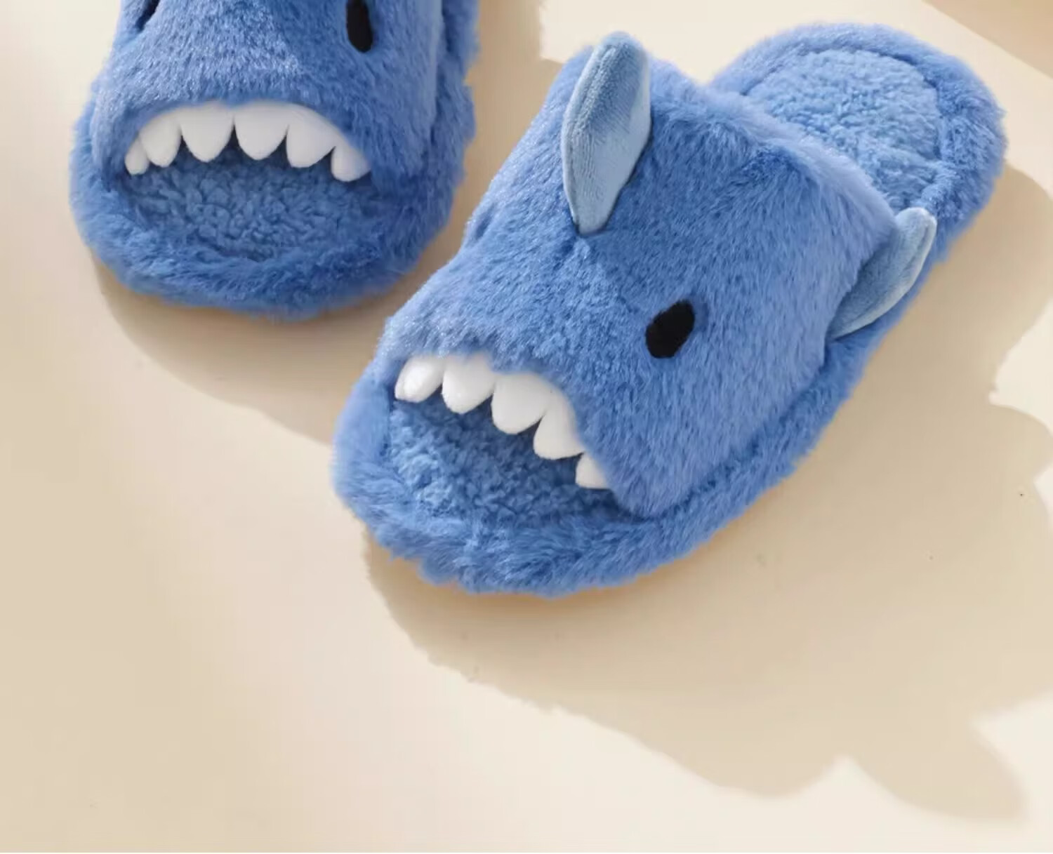 Bambi Children's Slippers Autumn Winter Indoor Home Warm Non-slip Boys Large Kids Plush Cotton Shoes Dark Yellow Size 37-38 6