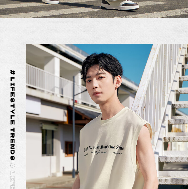 361° Men's Sports Tank Top, Spring And Summer Round Neck Loose Casual Outdoor Sleeveless Running Fitness Wear 632519501-4 18