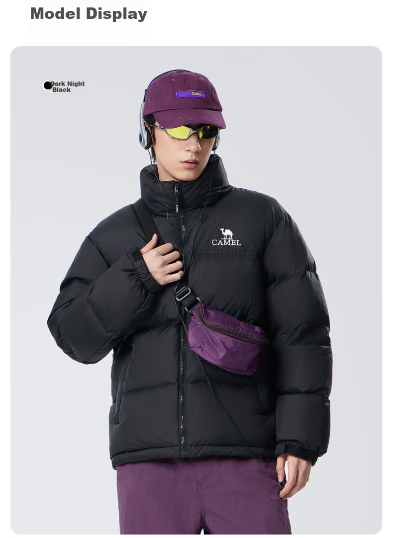CAMEL Flame Mountain down Jacket 2.0 Wang Junkai Edition [Wang Zhe Kai Armor] Men's Thickened Warm Coat for Winter 30