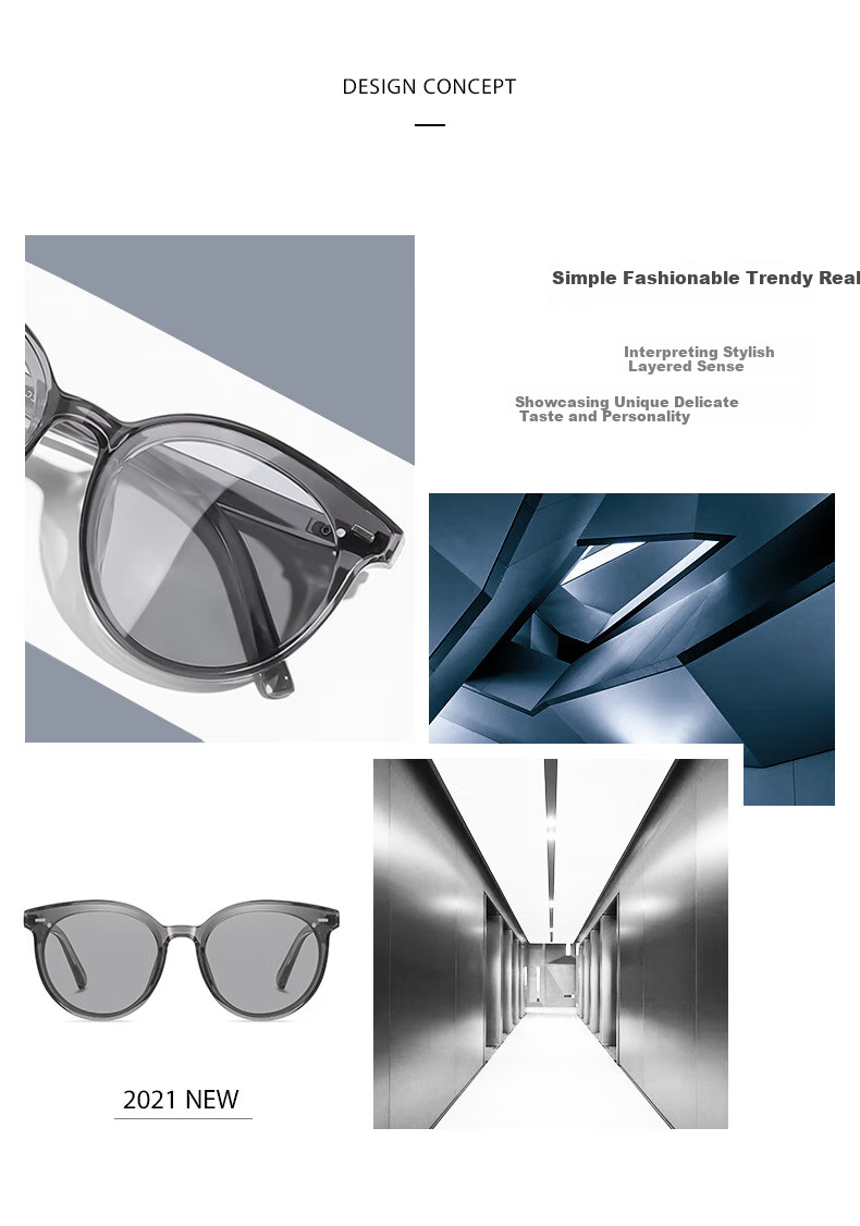 Angelamiao Sunglasses for Men And Women, Fashionable Large Frame Sun Protection UV-Resistant Glasses with Nylon Polarized Lenses, Square Frame 4