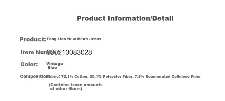 TonLion 2026 Spring And Autumn New Men's Jeans, Loose Straight-Leg Pants, Retro American-Style Trendy Brand Versatile Long Trousers 2