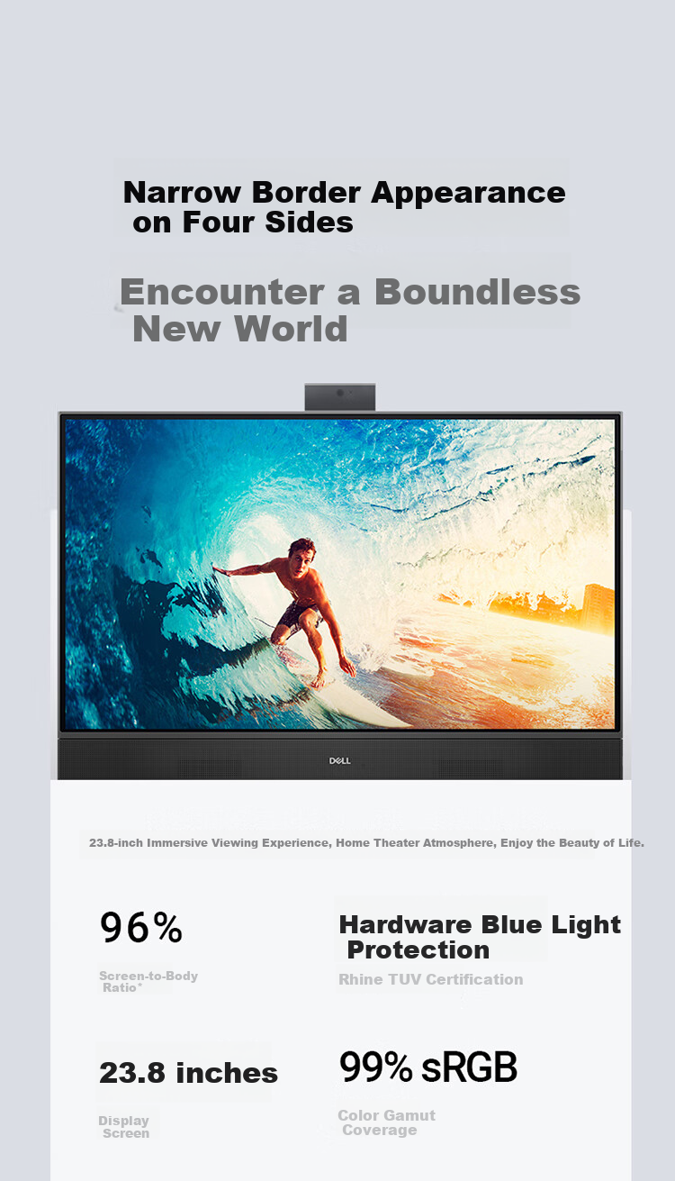DELL Inspiron New High-End All-In Desktop Computer (13th Gen I7, 16GB RAM, 1TB Storage) Aesthetically White, 27-Inch Eye-Protection Large Screen, Commercial Office Use, Entertainment And Learning Machine 11
