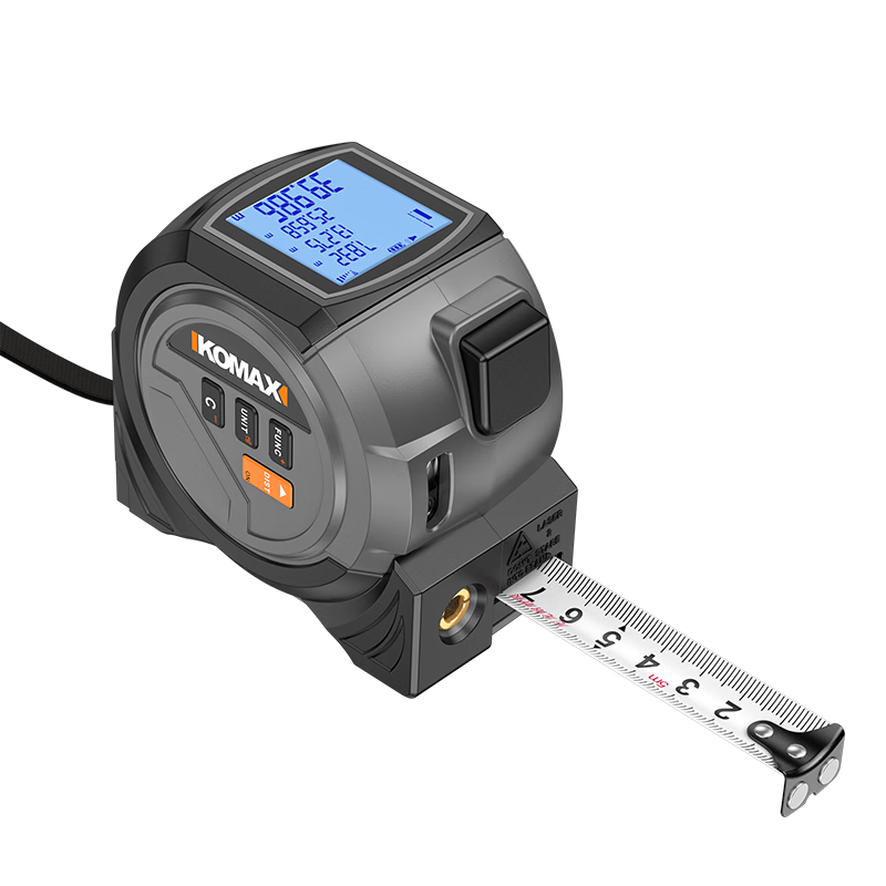 KEMAISI 3-in-1 Laser Distance Measuring Tape Infrared Rangefinder High-Precision Handheld Electronic Ruler Tape Measure for Carpentry